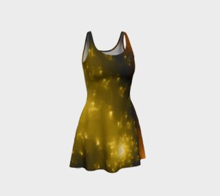 Orange and Yellow Burst of Light Flare Dress preview