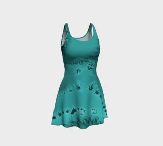 Teal Twilight Flare Dress preview