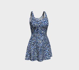 Composition Blue Flare Mini Dress preview