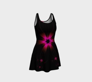 Fuchsia Flower Burst Flare Dress preview