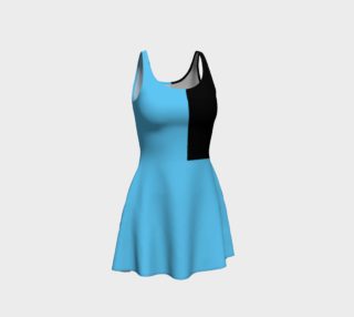 Retro in Teal Neon Flare Dress preview