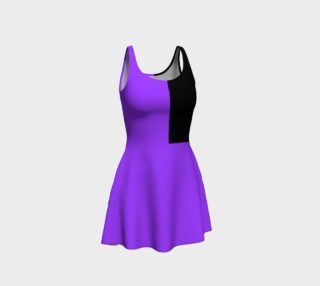 Retro in Purple Neon Flare Dress preview