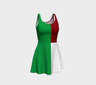 Italian Flag Flare Dress aperçu