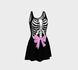Black Ribcage Flare Dress preview