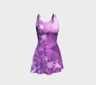 Gingezel Purple Bubble Fractal Flare Dress preview