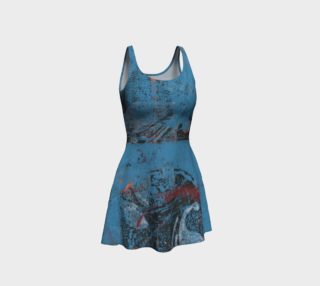 Blue Print Flare Dress preview