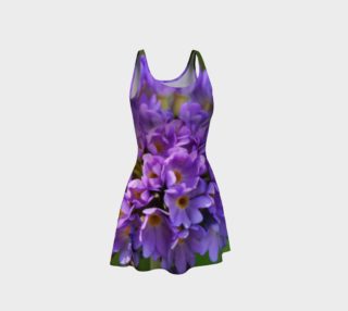 Purple Hydrangea Flare Dress preview