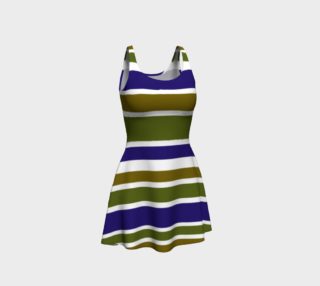 Olive Green and Blue Big Stripes  preview