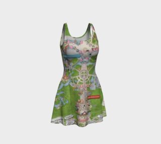 Magic Kingdom Map Disney Flared Dress 000756 preview