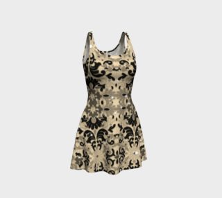 Black Glitter Lace Print Dress by Tabz Jones  preview