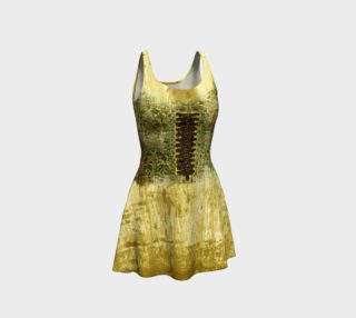 Distressed Corset Print Steampunk Dress by Tabz Jones preview