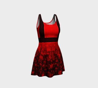 Black Lace and Red Rose Damask Gothic Dress by Tabz Jones preview