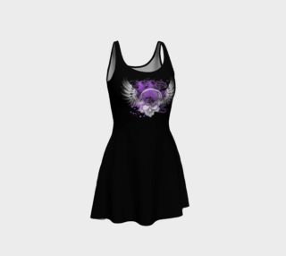 Purple Winged Skull Gothic dress preview