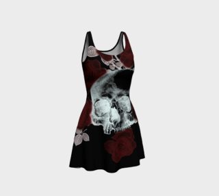 Skull and Roses Goth Dress preview