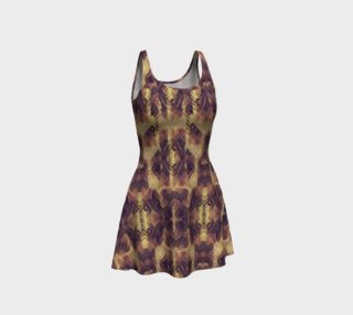 Stained Glass Lion Abstract Print Dress preview