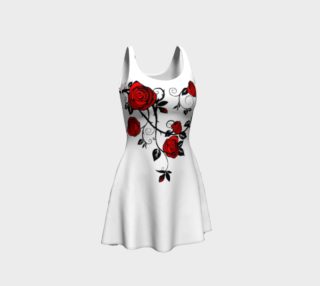 Red Roses Goth Skater Dress  preview
