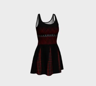 Red Plaid Buckled Goth Dress  preview