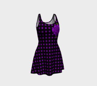 Purple Gingham Rose Dress  preview