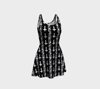 Lucifer's Thorns Gothic Pattern Swing Dress preview