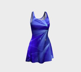 Blue and White Flare Dress preview