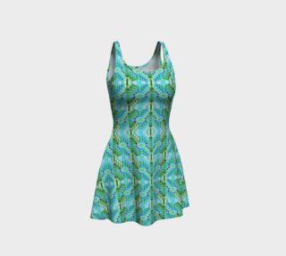 Turquoise Diamond Mosaic Flare Dress II preview