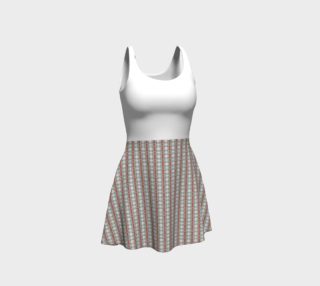 Classic Plaid Flare Dress with White Bodice preview