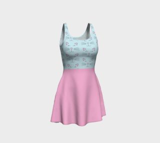 Pretty Kitty Flare Dress with Pink Skirt preview