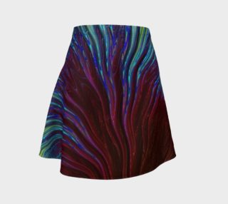 Rainbow Coppre Fractal 19 Flare Skirt preview