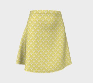 Yellow Art Deco Fan Flare Skirt preview