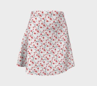 Cherry Tree Pink Blossoms Flared Skirt preview