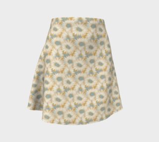 Daisies In Blue Pattern Flare Skirt preview