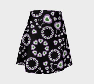 Genderqueer Heart Patterned Skirt preview