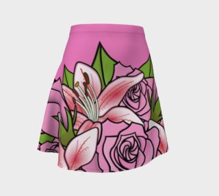 Bouquet of Flowers Flare Skirt preview