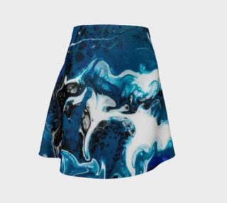 Blue Abstract Flare Skirt preview