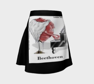 Funny Beethoven Flare Skirt preview