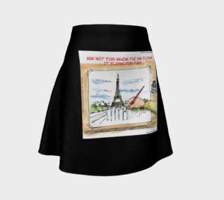 Charlie Hebdo The Ink Flows For Flare Skirt by Rick London preview
