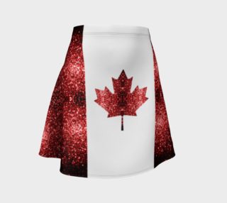 Aperçu de Canada flag red sparkles