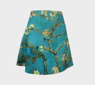 Vincent Van Gogh Blossoming Almond Tree Flare Skirt preview
