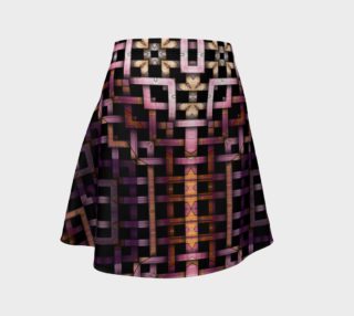 Metallic Mesh Weave IV Flare Skirt preview