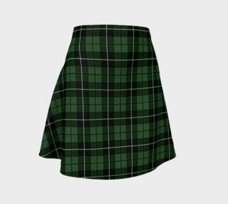 Tartan Plaid Green Flare Skirt by VCD © preview