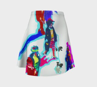 City Girl Urban Crosswalk Flare Skirt preview