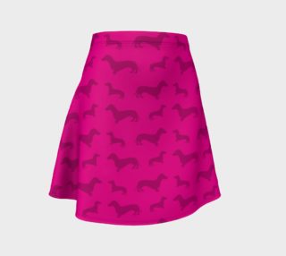 Neon hot pink dachshund pattern preview