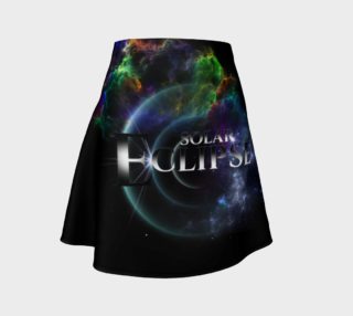 Solar Eclipse Fractal Art Spacescape Flare Skirt preview
