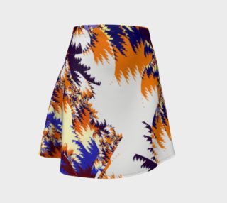 Multi Coloured Tropical Jungle Flare Skirt preview