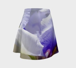 Purple & White Iris Flare Skirt preview