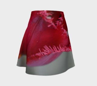 Fringed Pink Tulip Flare Skirt preview
