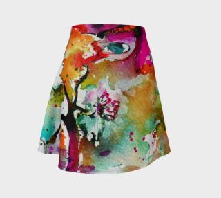 Pink Butterfly Flare Skirt preview