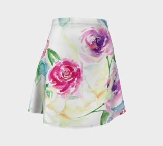 Rose Collage Flare Skirt preview