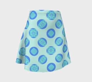 Retro Turquoise Blue Circles Pattern  preview