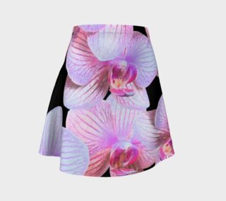 Nighttime Orchids Flare Skirt preview